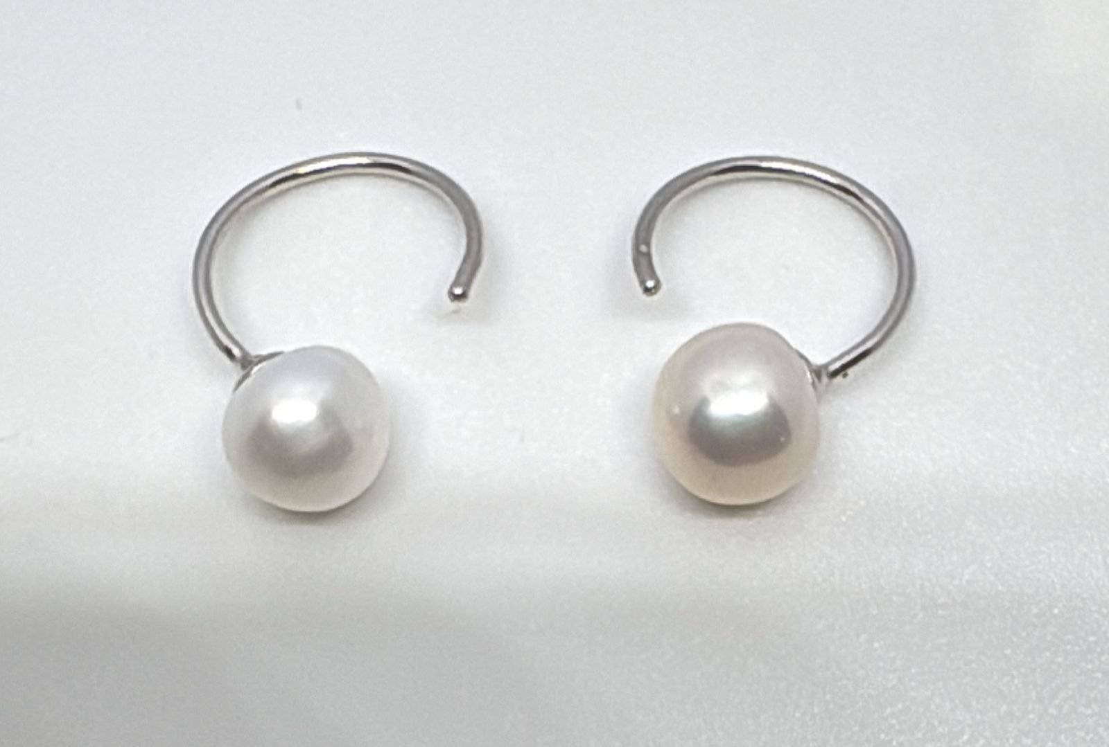 Silver Pearl Earrings