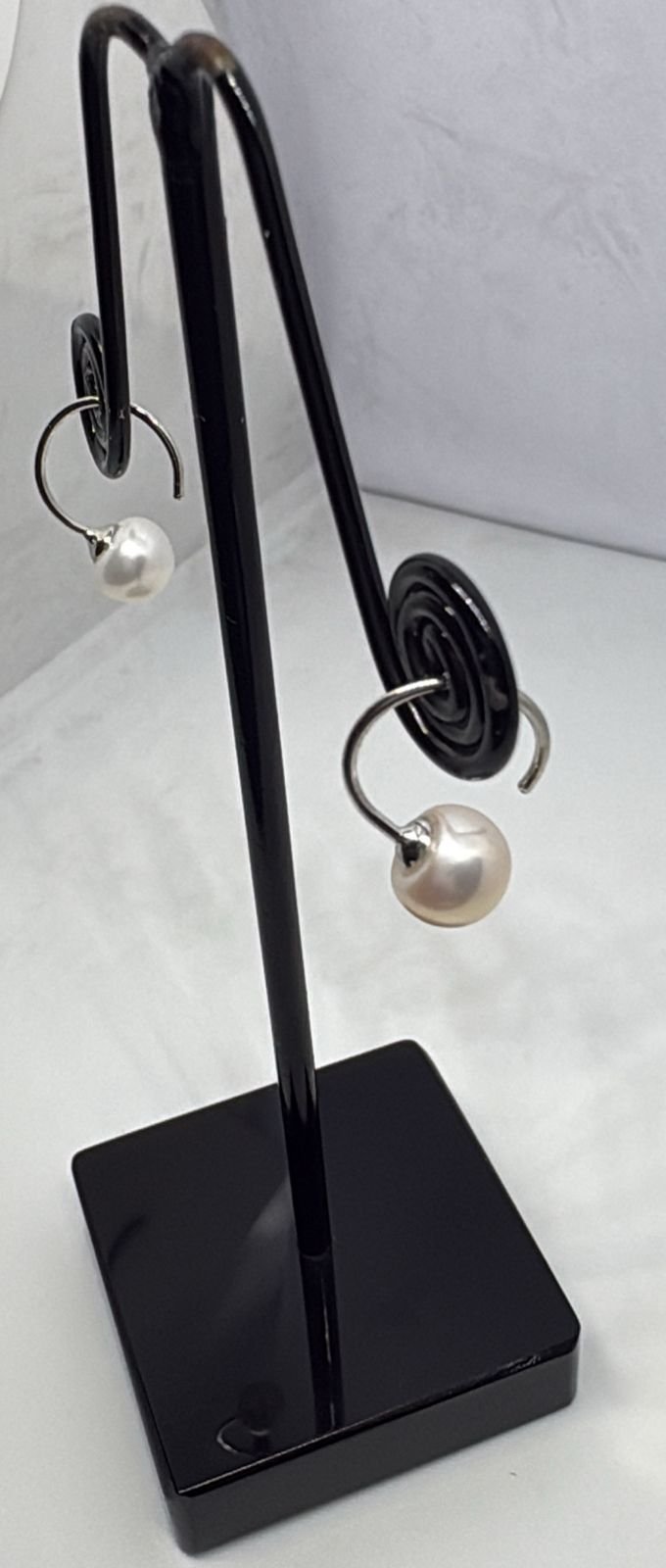 Silver pearl Earring 4 Silver Pearl Earrings